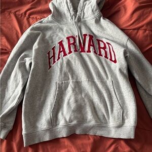 H&M Gray Hoodie with Red Detail